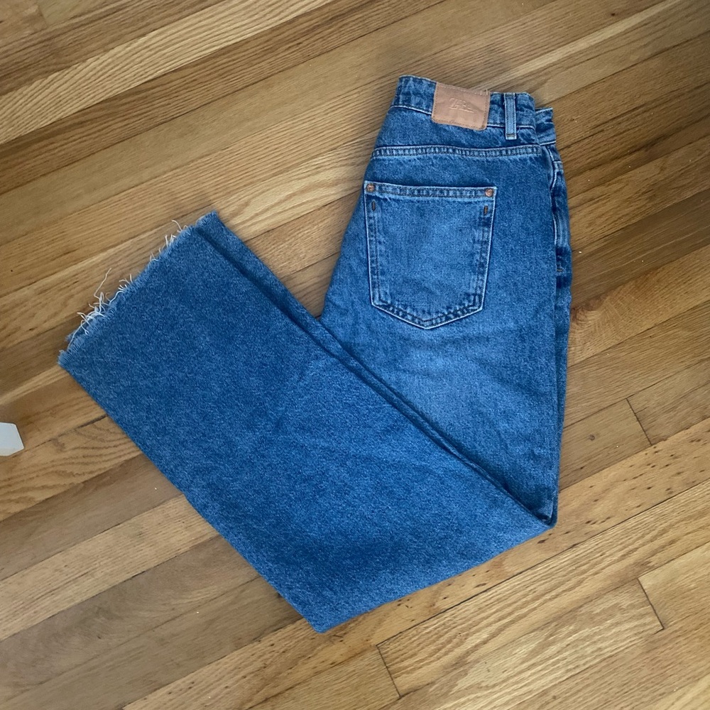 Zara High Rise Straight Jeans - Picture 8 of 10